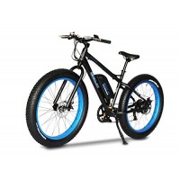 Emojo WILDCAT Electric Bike Mountain 26 inch Fat Tire Electric Power Bicycle  With 500W Motor and Removable 48V 10.4AH Lithium Battery (Blue) - B07F2XY48P